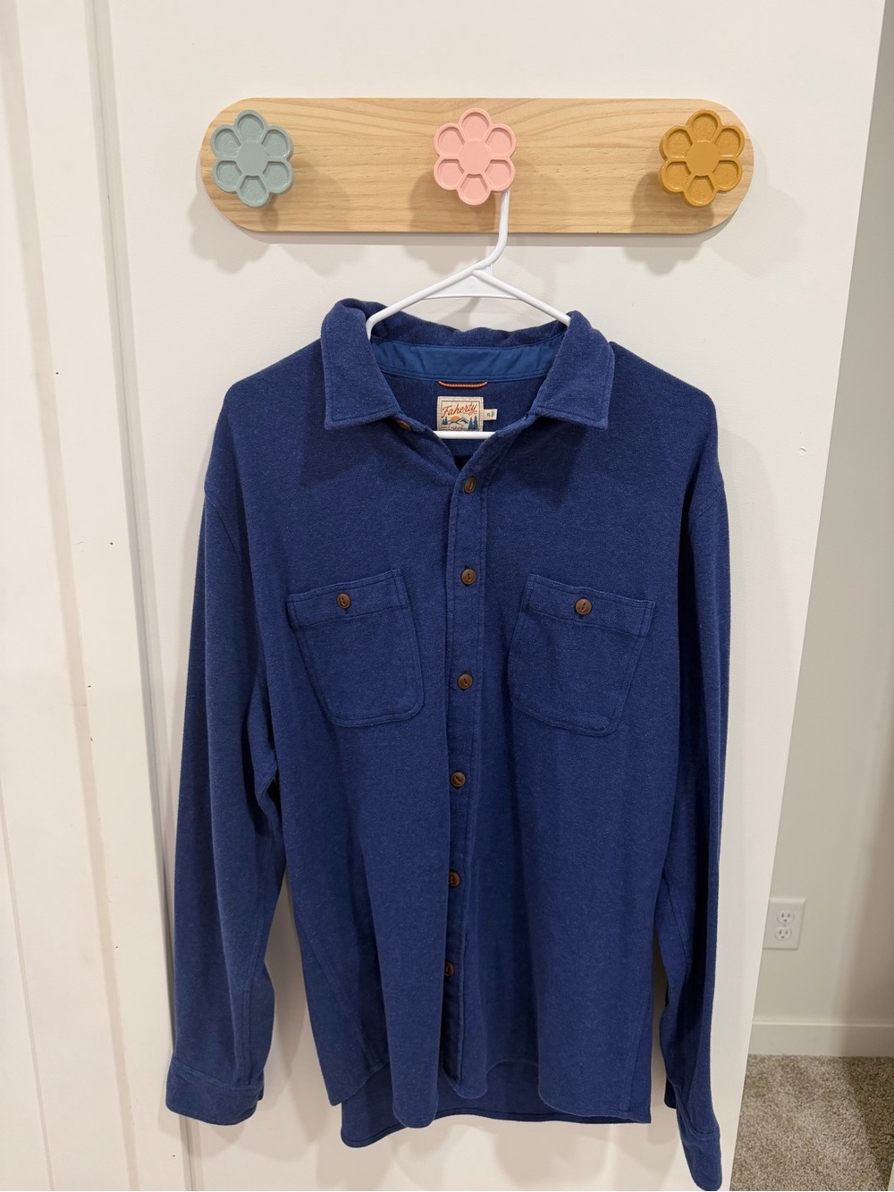 Faherty Men’s Button-Up Shirt Jacket